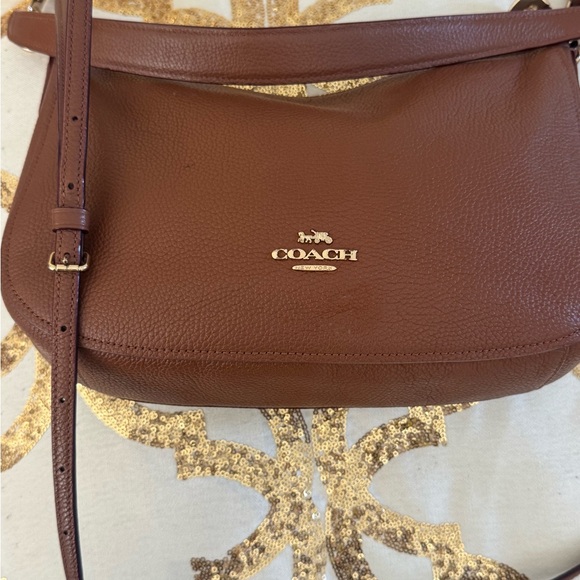 Coach Handbags - Coach Tan Leather Shoulder Bag